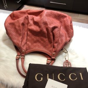 Gucci Sukey GG Monogram Leather  tote